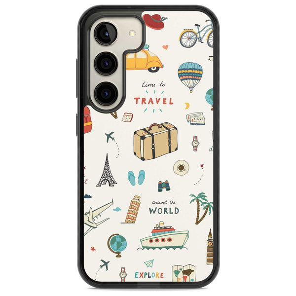Cute Travel Pattern Cream