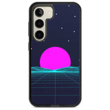 Miami Sunset Vaporwave Phone Case Samsung S22 / Black Impact Case,Samsung S23 / Black Impact Case Blanc Space