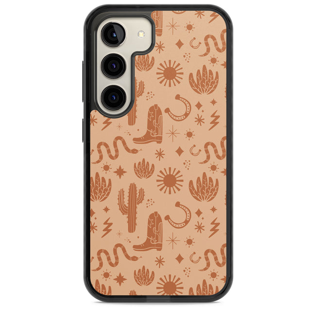 Wild West Pattern Impact Phone Case for Samsung Galaxy S24, Samsung Galaxy S23, Samsung Galaxy S22