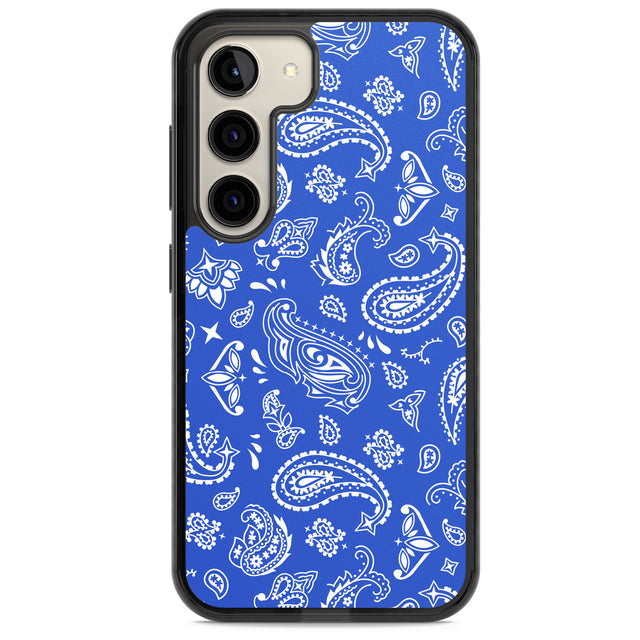 Blue Bandana Impact Phone Case for Samsung Galaxy S24, Samsung Galaxy S23, Samsung Galaxy S22