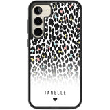 Personalised Pastel Leopard Spots Custom Phone Case Samsung S22 Plus / Black Impact Case,Samsung S23 Plus / Black Impact Case Blanc Space