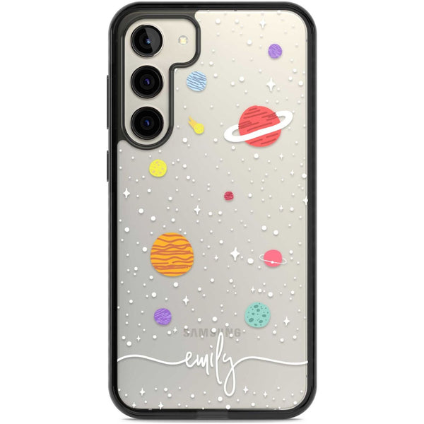 Personalised Cute Cartoon Planet (Clear)
