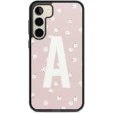 Personalised Pink Daisy Personalised Custom Phone Case Samsung S22 Plus / Black Impact Case,Samsung S23 Plus / Black Impact Case Blanc Space