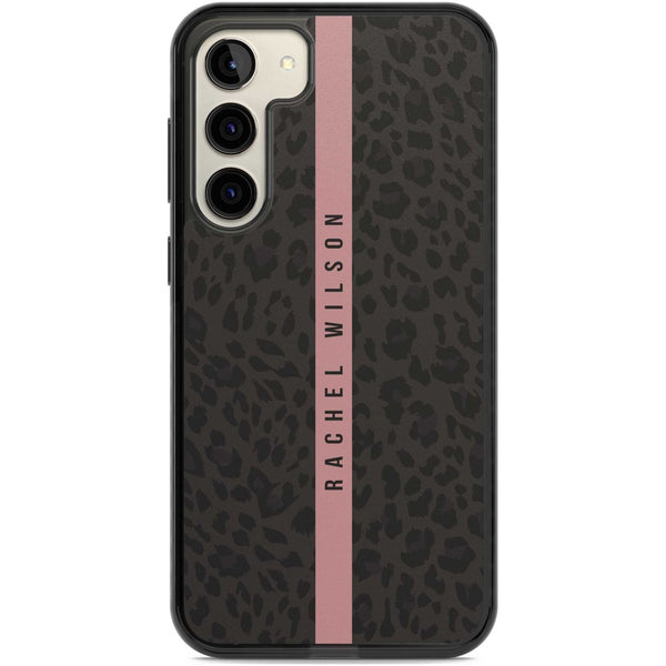 Personalised Pink Stripe Leopard