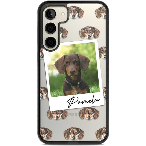 Personalised Brown Dachshund Instant Camera Photo