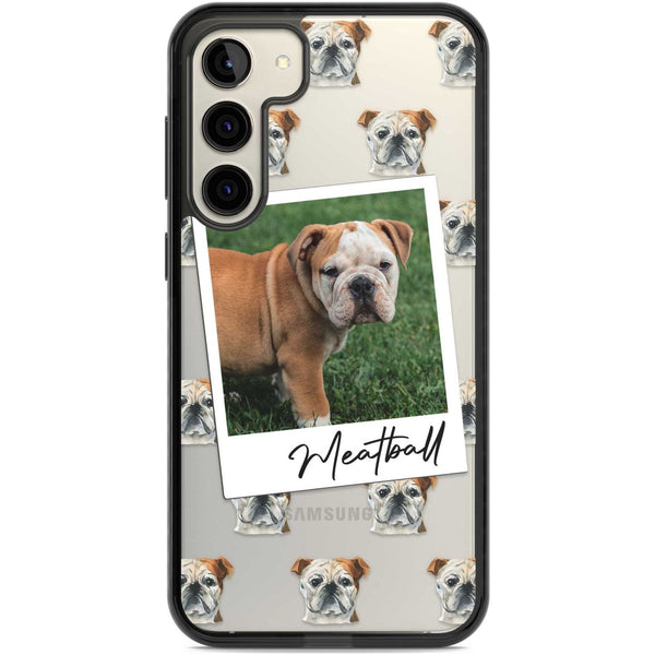 Personalised English Bulldog Instant Camera Photo