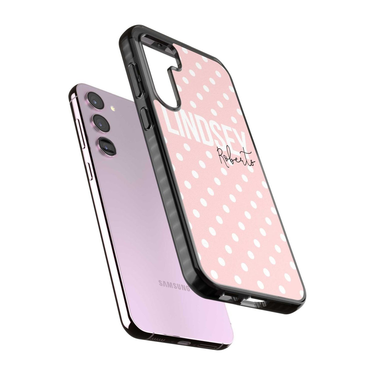 Personalised Pink Polka Custom Phone Case iPhone 15 Pro Max / Black Impact Case,iPhone 15 Plus / Black Impact Case,iPhone 15 Pro / Black Impact Case,iPhone 15 / Black Impact Case,iPhone 15 Pro Max / Impact Case,iPhone 15 Plus / Impact Case,iPhone 15 Pro / Impact Case,iPhone 15 / Impact Case,iPhone 15 Pro Max / Magsafe Black Impact Case,iPhone 15 Plus / Magsafe Black Impact Case,iPhone 15 Pro / Magsafe Black Impact Case,iPhone 15 / Magsafe Black Impact Case,iPhone 14 Pro Max / Black Impact Case,iPhone 14 Plu