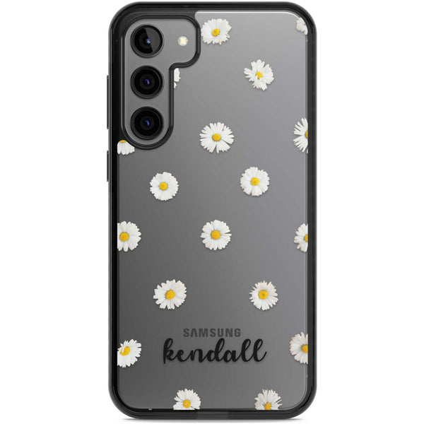 Personalised White Daisies & Cursive