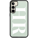 Personalised White & Seafoam Green Personalised Custom Phone Case Samsung S22 Plus / Black Impact Case,Samsung S23 Plus / Black Impact Case Blanc Space