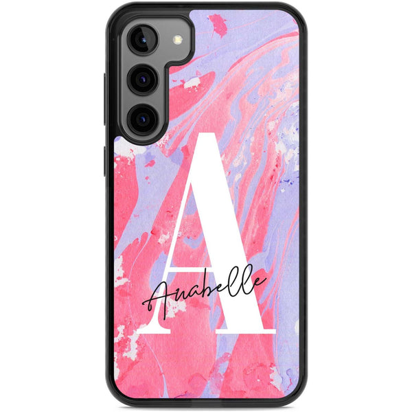 Personalised Pink & Purple Marble
