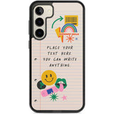 Personalised Nostalgia Sticker Mix #1 Custom Phone Case Samsung S22 Plus / Black Impact Case,Samsung S23 Plus / Black Impact Case Blanc Space