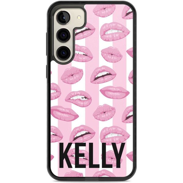 Personalised Pink Stripes & Lips