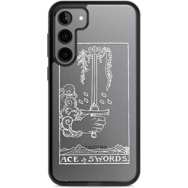 Personalised Ace Of Swords Tarot Card (White)