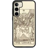 Personalised The Lovers Tarot Card - Solid Cream Custom Phone Case Samsung S22 Plus / Black Impact Case,Samsung S23 Plus / Black Impact Case Blanc Space