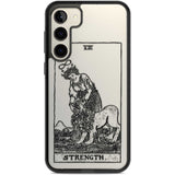 Personalised Strength Tarot Card - Transparent Custom Phone Case Samsung S22 Plus / Black Impact Case,Samsung S23 Plus / Black Impact Case Blanc Space