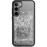 Personalised The Lovers Tarot Card - White Transparent Custom Phone Case Samsung S22 Plus / Black Impact Case,Samsung S23 Plus / Black Impact Case Blanc Space