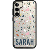 Personalised Terrazzo Custom Phone Case Samsung S22 Plus / Black Impact Case,Samsung S23 Plus / Black Impact Case Blanc Space