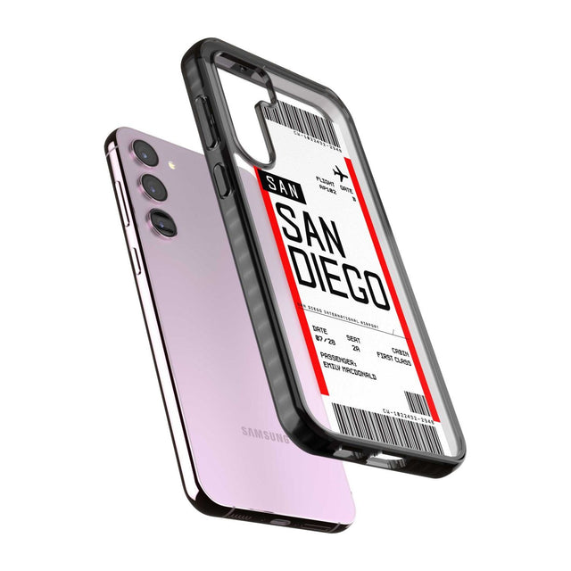 Personalised San Diego Boarding Pass Custom Phone Case iPhone 15 Pro Max / Black Impact Case,iPhone 15 Plus / Black Impact Case,iPhone 15 Pro / Black Impact Case,iPhone 15 / Black Impact Case,iPhone 15 Pro Max / Impact Case,iPhone 15 Plus / Impact Case,iPhone 15 Pro / Impact Case,iPhone 15 / Impact Case,iPhone 15 Pro Max / Magsafe Black Impact Case,iPhone 15 Plus / Magsafe Black Impact Case,iPhone 15 Pro / Magsafe Black Impact Case,iPhone 15 / Magsafe Black Impact Case,iPhone 14 Pro Max / Black Impact Case,