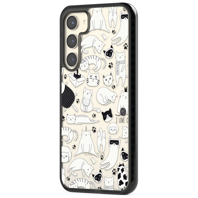 Cartoon Cat Collage - Black & White Phone Case iPhone 15 Pro Max / Black Impact Case,iPhone 15 Plus / Black Impact Case,iPhone 15 Pro / Black Impact Case,iPhone 15 / Black Impact Case,iPhone 15 Pro Max / Impact Case,iPhone 15 Plus / Impact Case,iPhone 15 Pro / Impact Case,iPhone 15 / Impact Case,iPhone 15 Pro Max / Magsafe Black Impact Case,iPhone 15 Plus / Magsafe Black Impact Case,iPhone 15 Pro / Magsafe Black Impact Case,iPhone 15 / Magsafe Black Impact Case,iPhone 14 Pro Max / Black Impact Case,iPhone 1