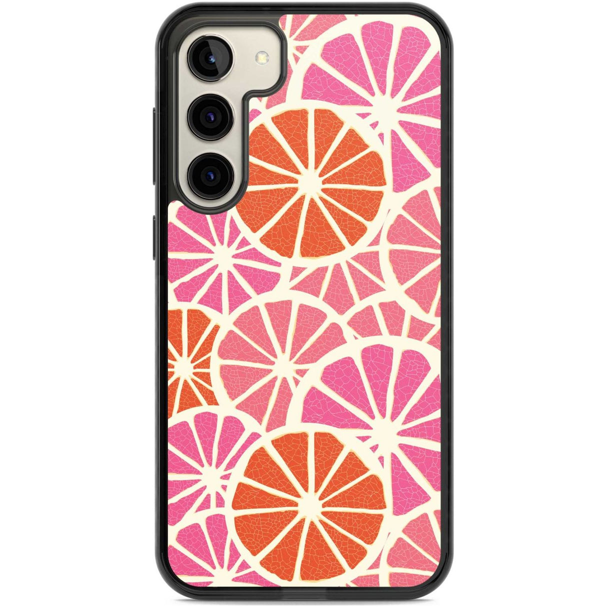 Citrus Slices Phone Case Samsung S22 Plus / Black Impact Case,Samsung S23 Plus / Black Impact Case Blanc Space