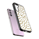 Gold Look on White Dalmatian Polka Dot Spots Phone Case iPhone 15 Pro Max / Black Impact Case,iPhone 15 Plus / Black Impact Case,iPhone 15 Pro / Black Impact Case,iPhone 15 / Black Impact Case,iPhone 15 Pro Max / Impact Case,iPhone 15 Plus / Impact Case,iPhone 15 Pro / Impact Case,iPhone 15 / Impact Case,iPhone 15 Pro Max / Magsafe Black Impact Case,iPhone 15 Plus / Magsafe Black Impact Case,iPhone 15 Pro / Magsafe Black Impact Case,iPhone 15 / Magsafe Black Impact Case,iPhone 14 Pro Max / Black Impact Case