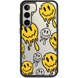 Face Melt Phone Case Samsung S22 Plus / Black Impact Case,Samsung S23 Plus / Black Impact Case Blanc Space