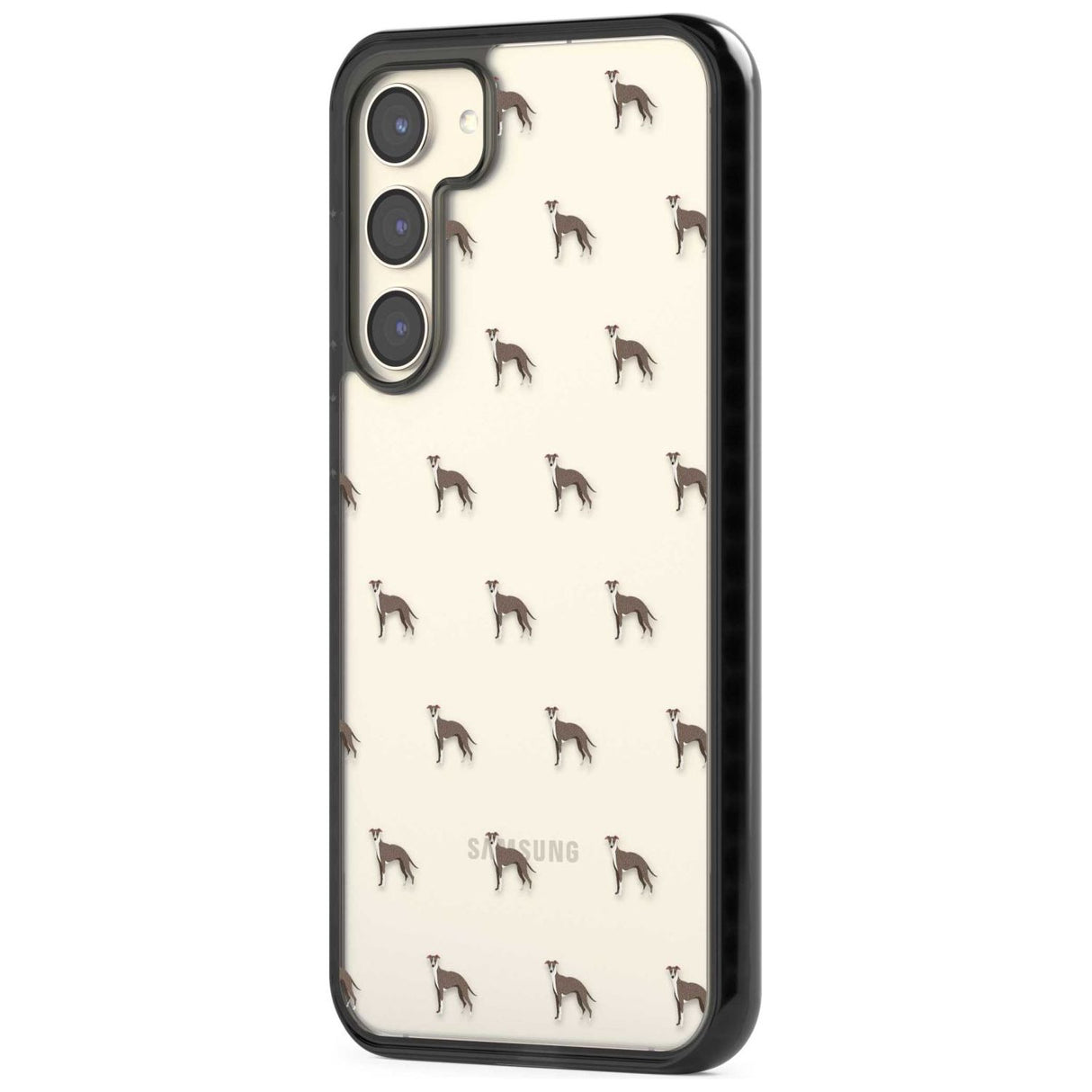 Whippet/Italian Greyhound Dog Pattern Clear