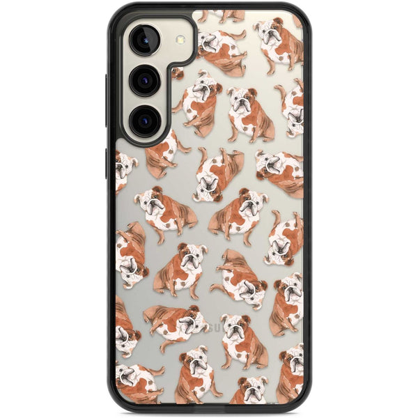 English Bulldog Watercolour Dog Pattern