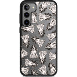 Cocker Spaniel (Black) Watercolour Dog Pattern Phone Case Samsung S22 Plus / Black Impact Case,Samsung S23 Plus / Black Impact Case Blanc Space