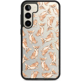 Chihuahua Watercolour Dog Pattern Phone Case Samsung S22 Plus / Black Impact Case,Samsung S23 Plus / Black Impact Case Blanc Space