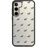 Alaskan Malamute Dog Pattern Clear Phone Case Samsung S22 Plus / Black Impact Case,Samsung S23 Plus / Black Impact Case Blanc Space