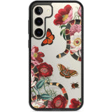 Botanical Snake Phone Case Samsung S22 Plus / Black Impact Case,Samsung S23 Plus / Black Impact Case Blanc Space