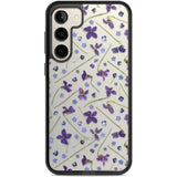 Violet & Blue Floral Pattern Design