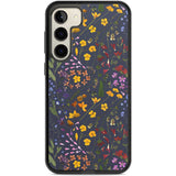 Wildflower & Leaves Cluster Design - Navy