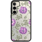 Purple Blossoms Transparent Floral