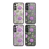 Purple Blossoms Transparent Floral