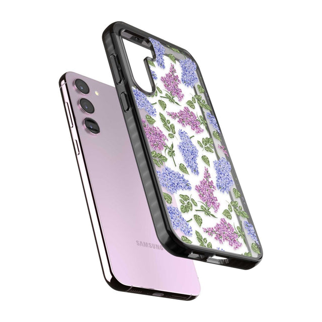 Purple Blossoms Transparent Floral