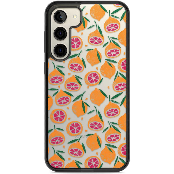 Blood Orange Fruit Pattern Transparent
