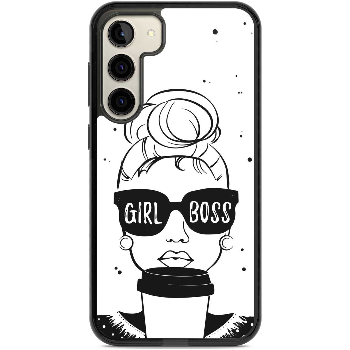 Girl Boss Phone Case Samsung S22 Plus / Black Impact Case,Samsung S23 Plus / Black Impact Case Blanc Space