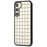 Simplistic Large Grid Pattern Black (Transparent)