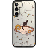 Feline Phenomenon Phone Case Samsung S22 Plus / Black Impact Case,Samsung S23 Plus / Black Impact Case Blanc Space