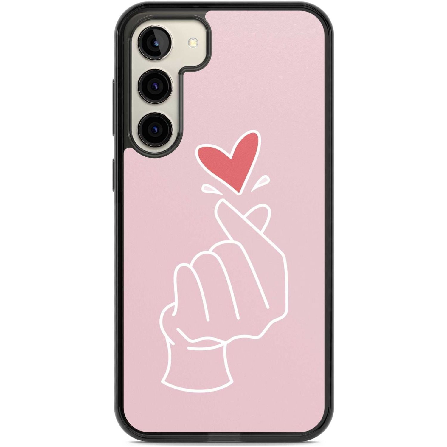 Pink Heart Hand