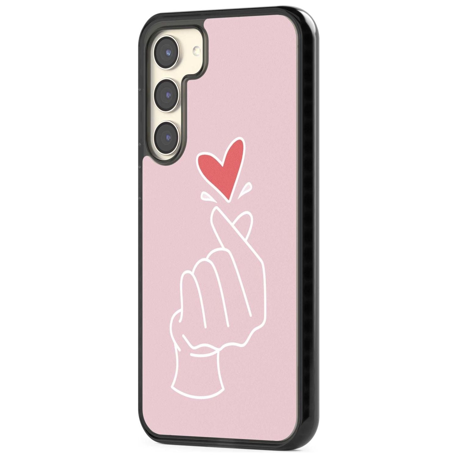 Pink Heart Hand