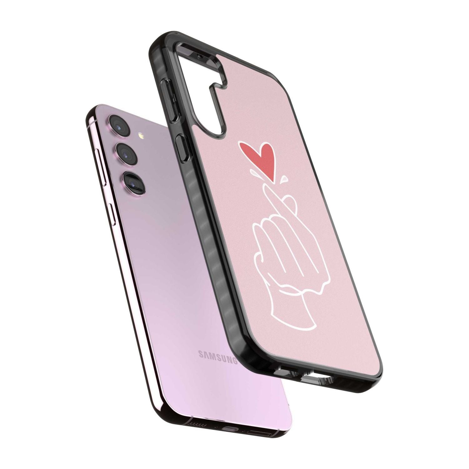 Pink Heart Hand