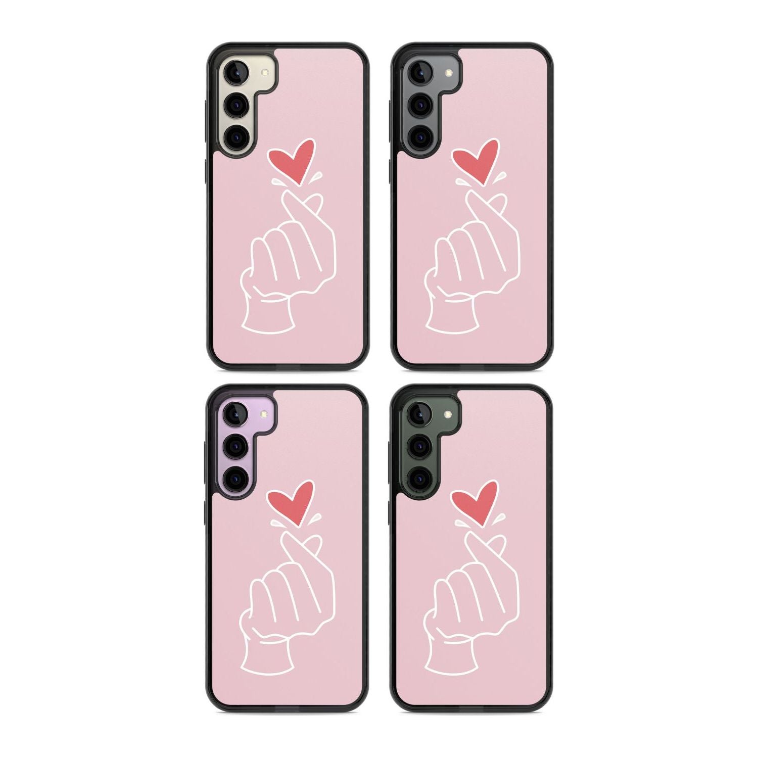 Pink Heart Hand