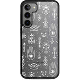 Black Tribal Palms Phone Case Samsung S22 Plus / Black Impact Case,Samsung S23 Plus / Black Impact Case Blanc Space