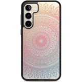 Large Rainbow Mandala Phone Case Samsung S22 Plus / Black Impact Case,Samsung S23 Plus / Black Impact Case Blanc Space