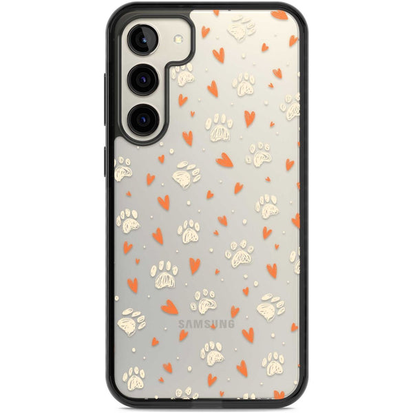 Paws And Hearts Pattern