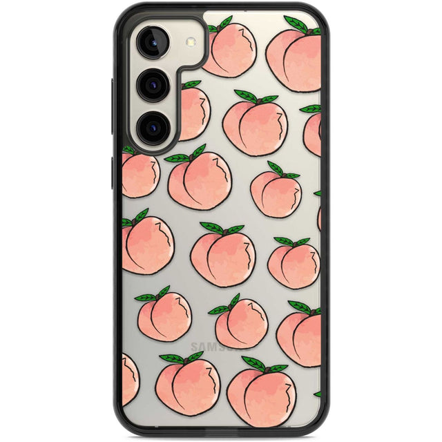 Life's a Peach Phone Case Samsung S23 Plus / Black Impact Case,Samsung S22 Plus / Black Impact Case Blanc Space