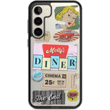 Nifty Fifties Swing Phone Case Samsung S22 Plus / Black Impact Case,Samsung S23 Plus / Black Impact Case Blanc Space